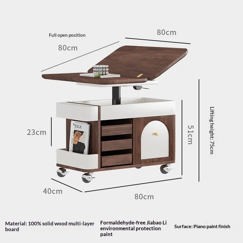 OMGD Luxury Lift Coffee Table for Modern Living Room