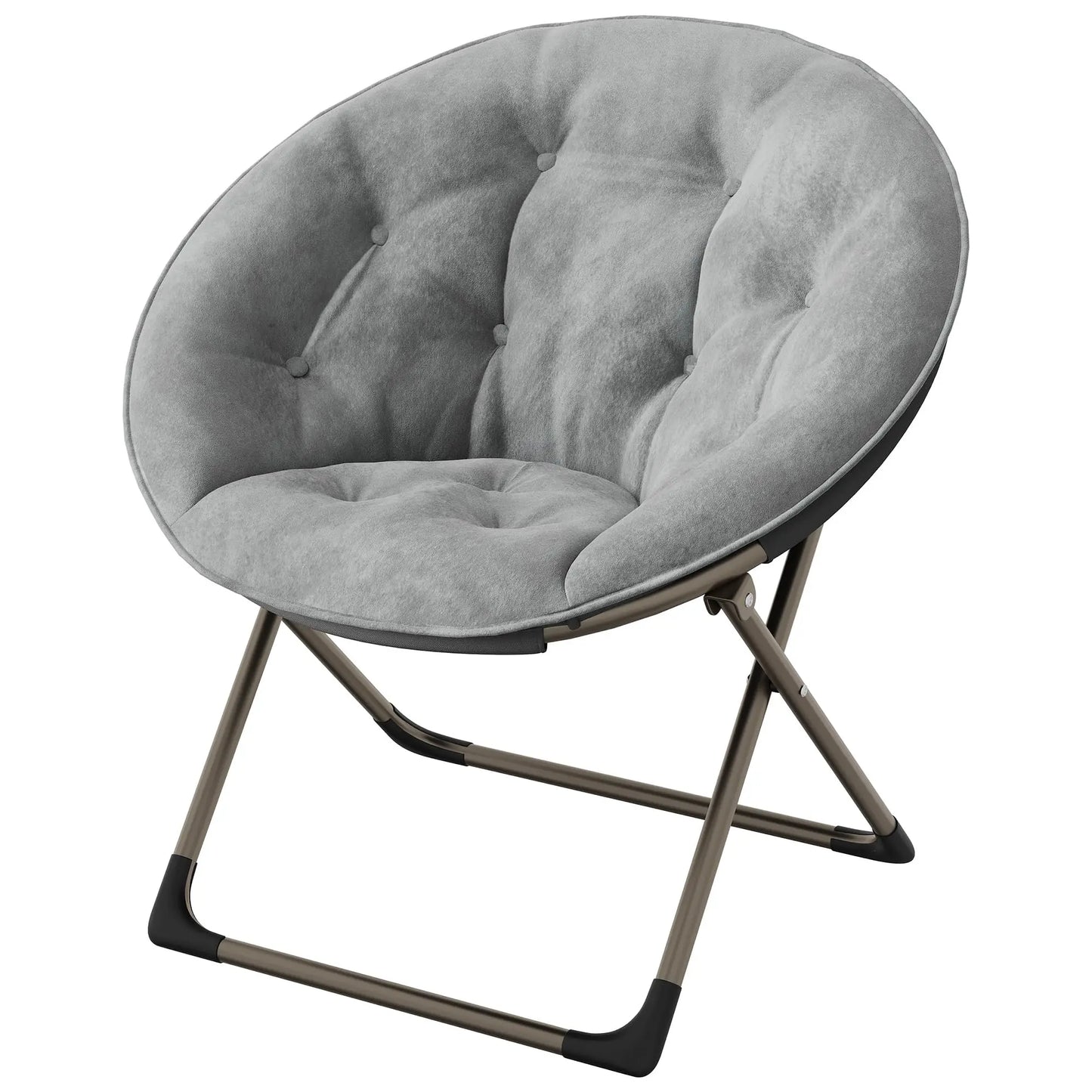 HiMISS Comfy Saucer Chair Reading Lounger With Metal Frame
