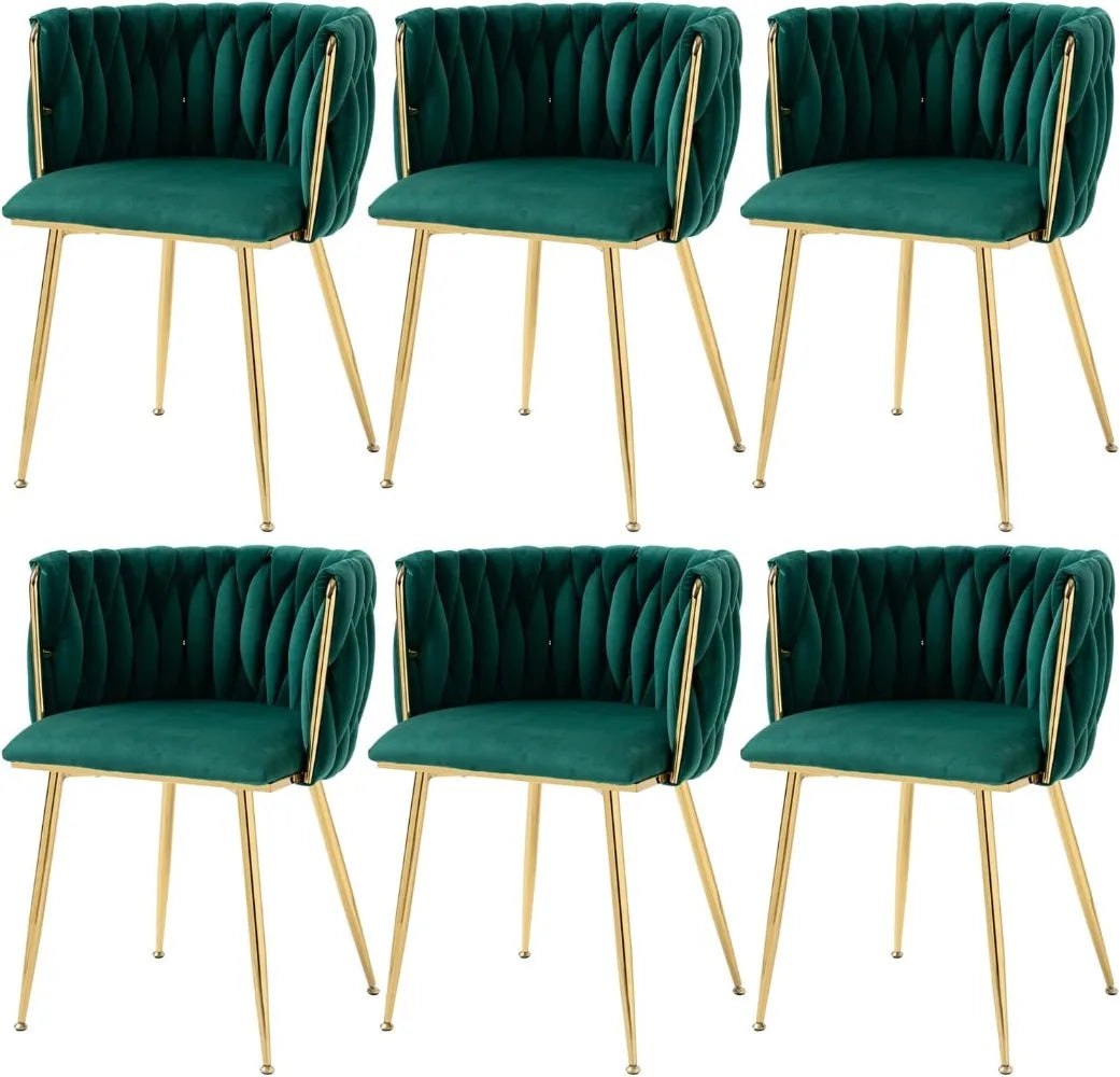 RBXC Velvet Upholstered Modern Accent Dining Chairs