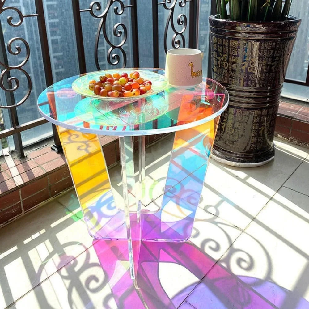 Modern Acrylic End Table For Living Room And Lounge