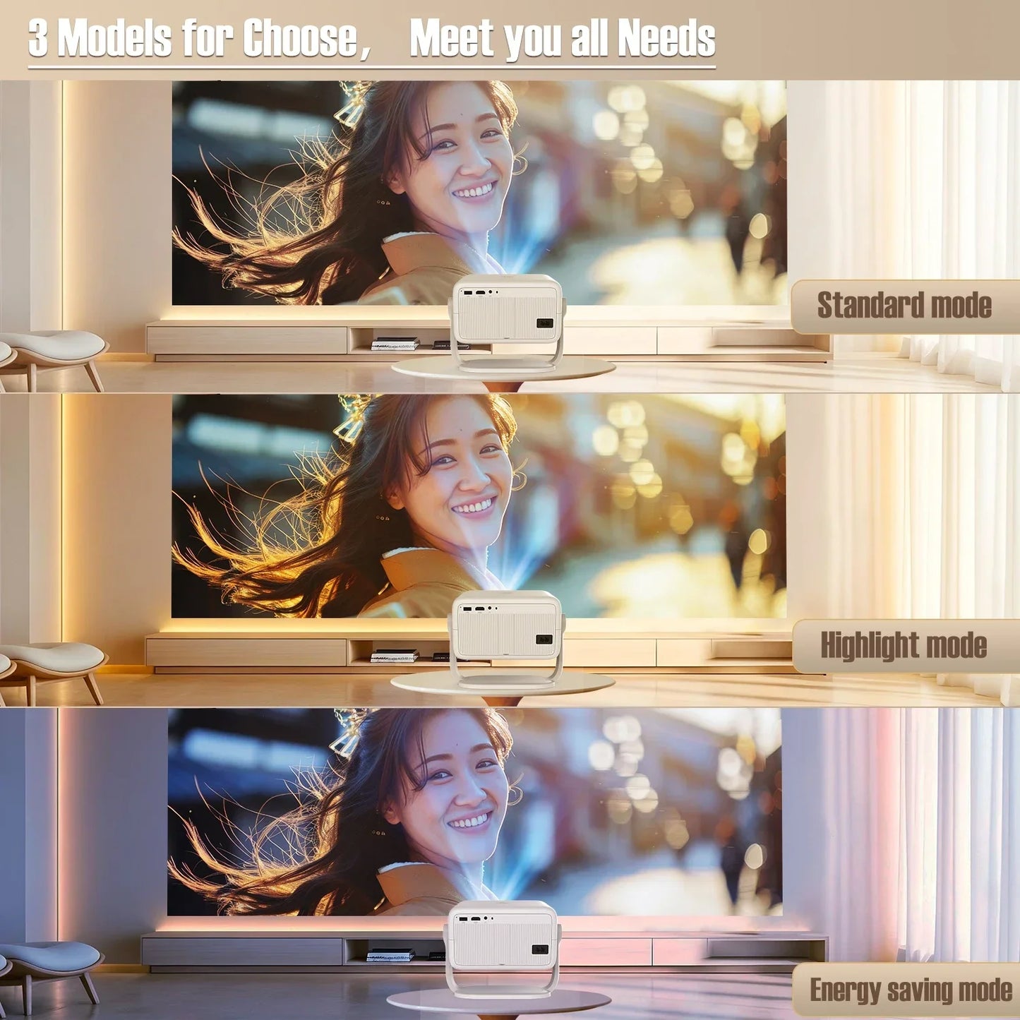 Magcubic 650 ANSI Projector 4K Native Auto Focus Android