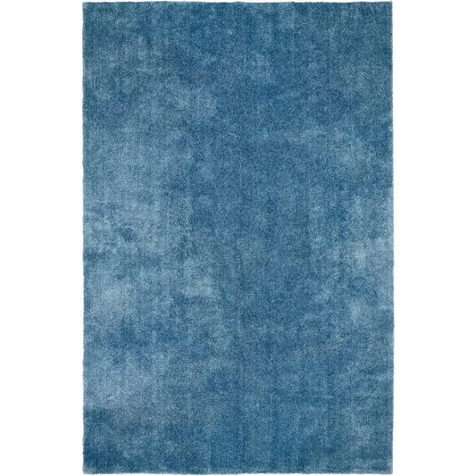 Basin Blue 5x6 Feet Room Size Bathroom Carpet Machine Washable Nylon Rug