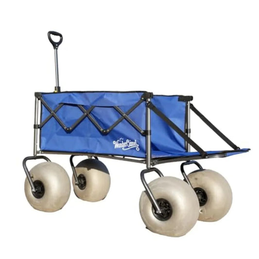 LISM Balloon Wheel Beach Wagon for Sand Collapsible