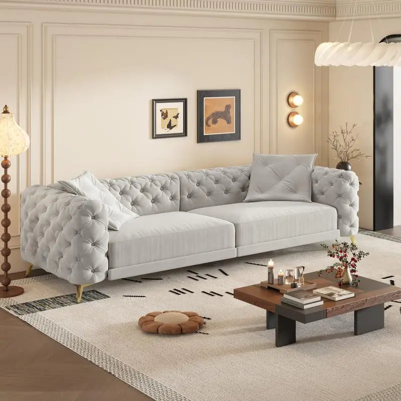 CN Sichuan Modern 3 in 1 Convertible Sofa Bed With Ottoman