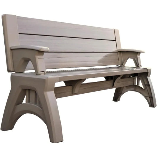 DAFIFY Two in One Outdoor Bench Picnic Table Weatherproof