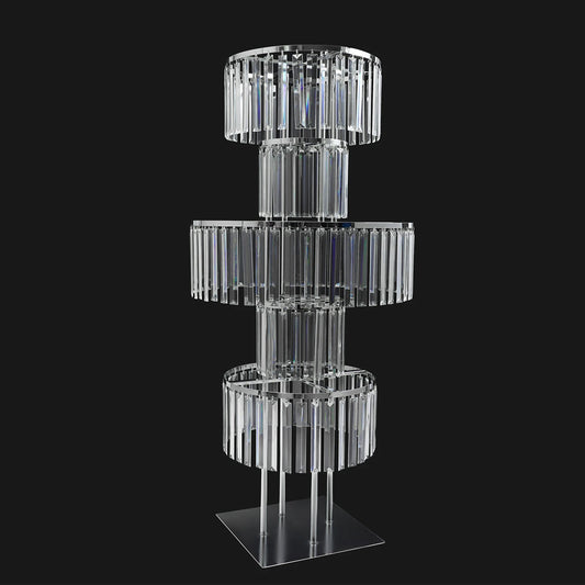 Hign-concerned Acrylic Flower Stand 5 Tier For Weddings