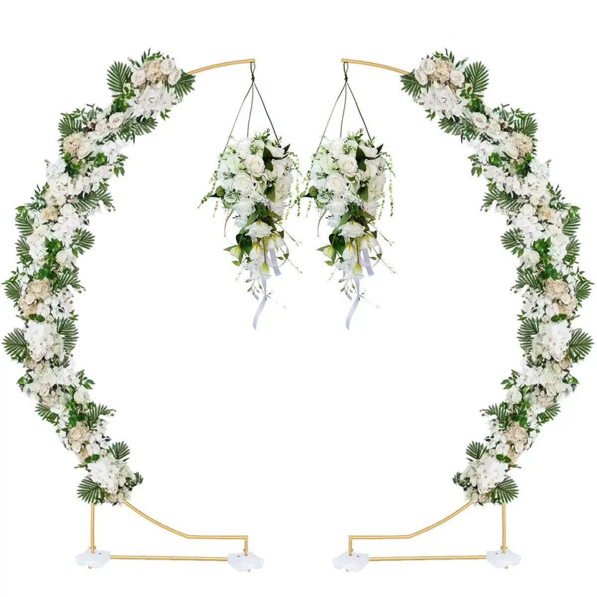 Guangdong Premium Alloy Balloon Arch Stand Curved Wedding BackdropDecorationSuite