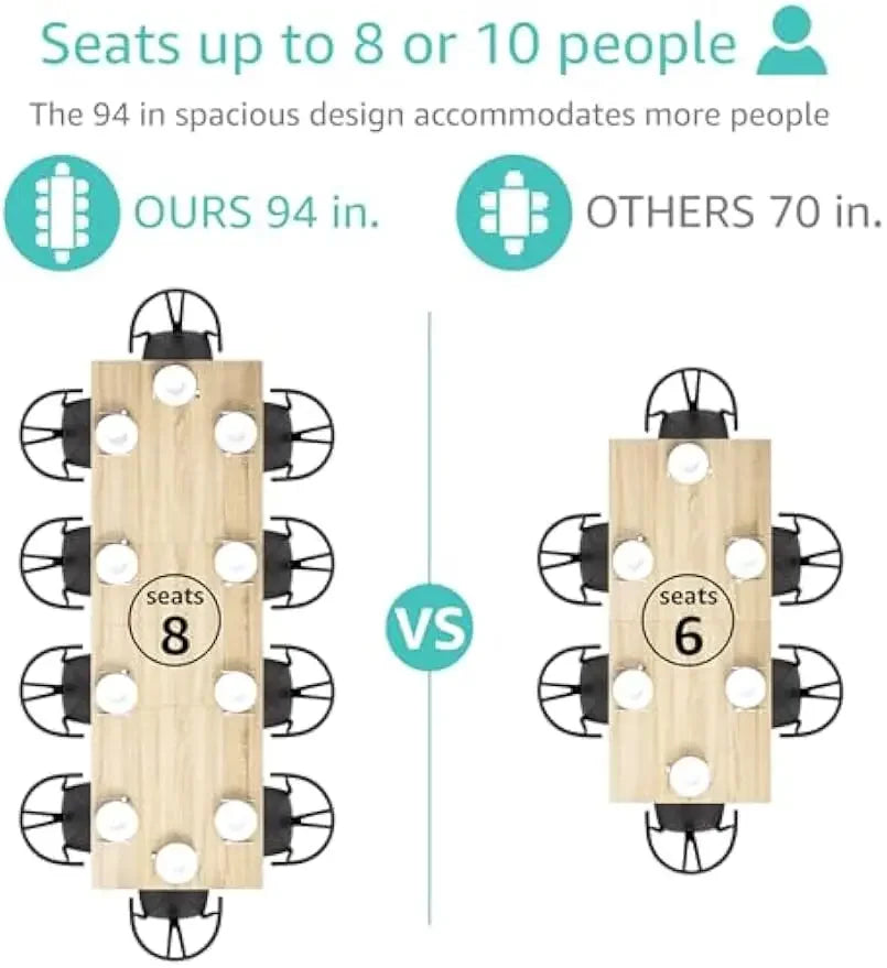 Expandable Dining Table by NoEnName for 8 to 10