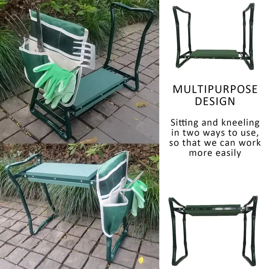 XMSJ Garden Kneeler And Seat With Large Tool Pouch
