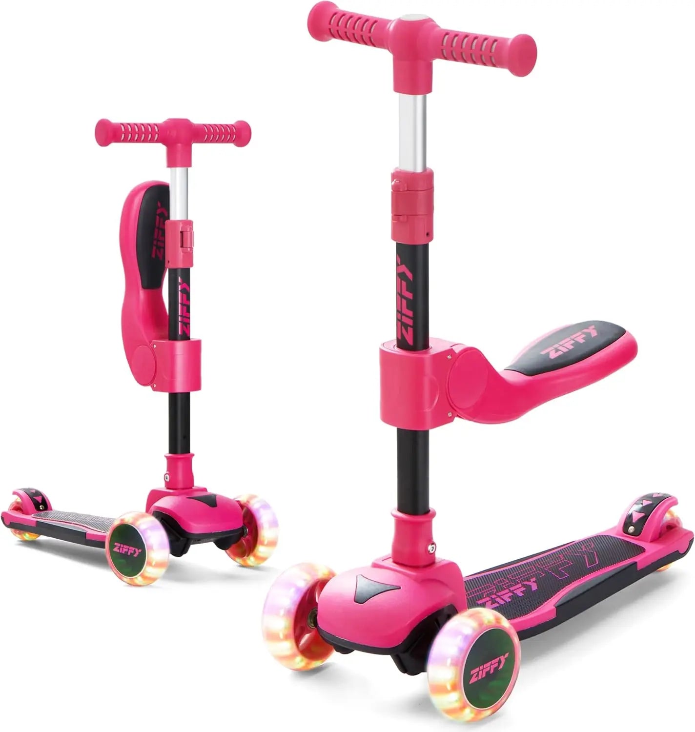 Joyfy Two In 1 ToddlersandKids Scooter Three Wheel LED
