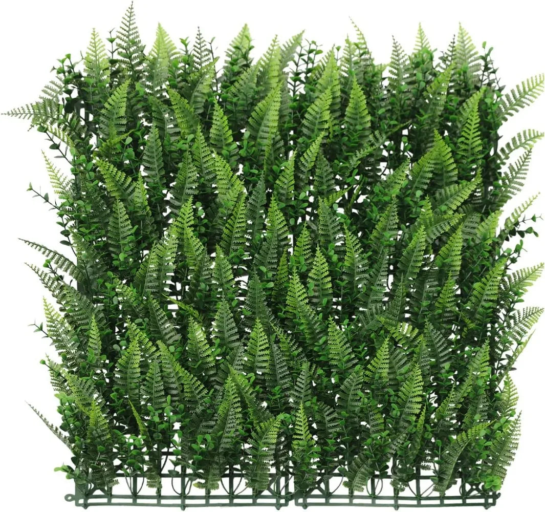 22 PCS Faux Boxwood Panels for Indoor Outdoor Garden Green Wall Decoration