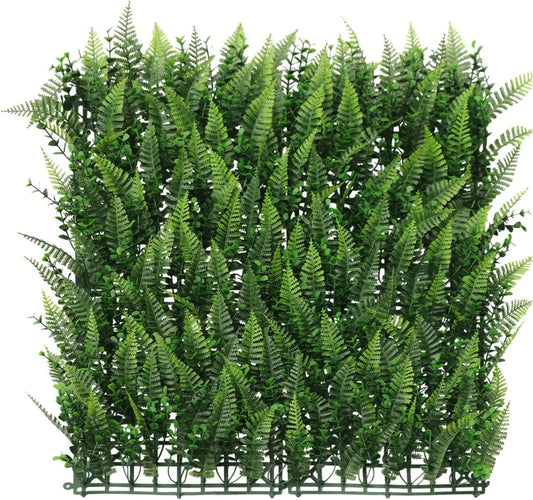 22 PCS Faux Boxwood Panels for Indoor Outdoor Garden Green Wall Decoration