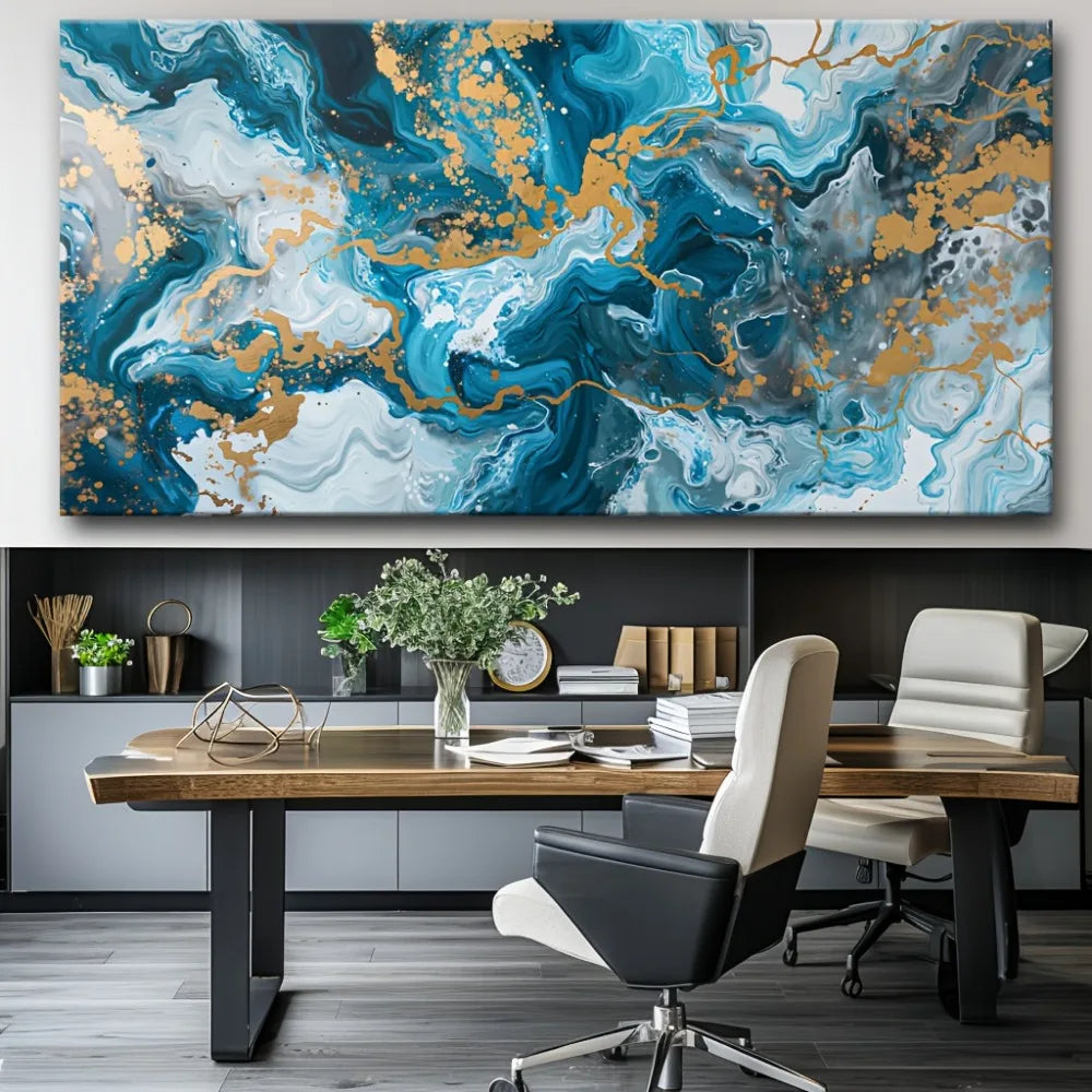 Abstract Canvas Art Print For Modern Living Room Decor