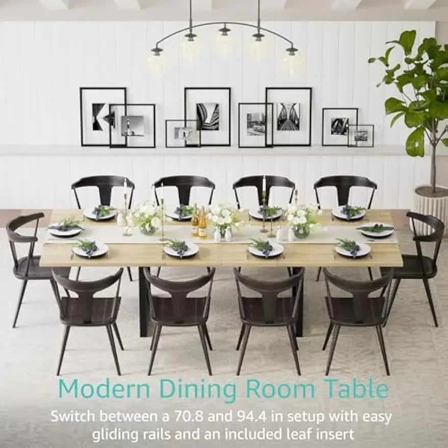 Expandable Dining Table by NoEnName for 8 to 10
