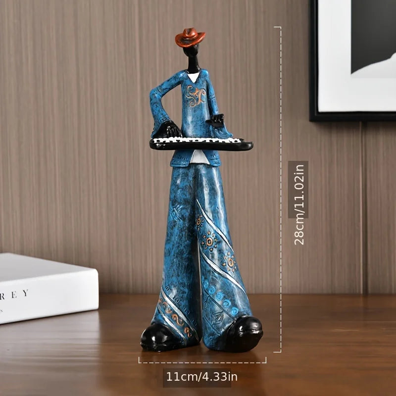 Hign-concerned Resin Band Statue For Living Room Decor