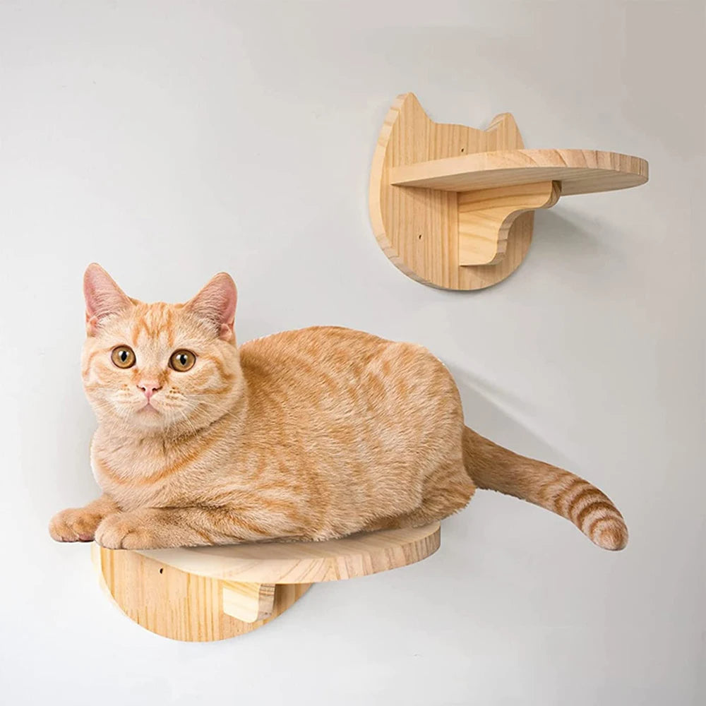 PETRAVELCN Cat Climbing Shelf Wall Mounted Scratching Post
