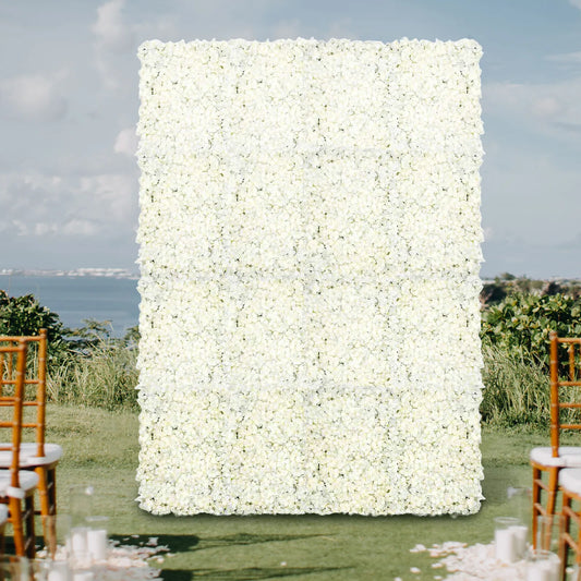 3D Hydrangea Faux Flower Wall Panels Backdrop 20 Pack