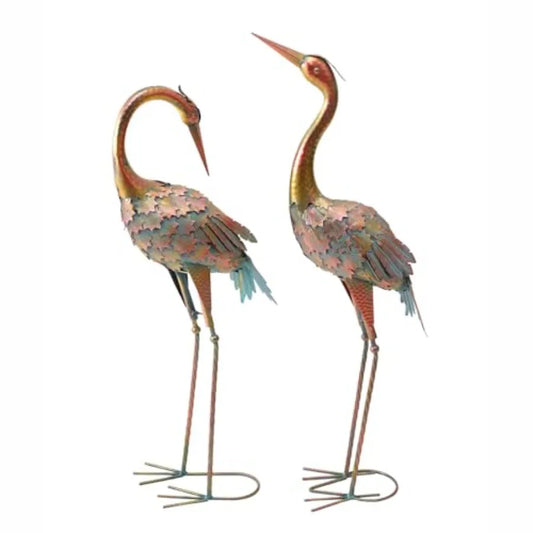 Crane Garden Statue Outdoor Yard Art Heron Lawn Ornament