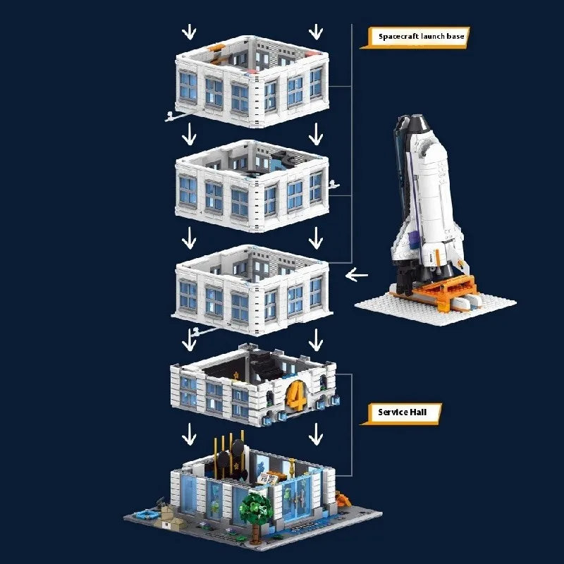 Barweer 6135PCS Four Heroes Tower House Building Blocks Set