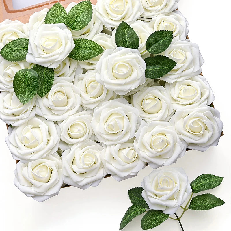 Artificial Foam Rose Flowers for Weddings Bouquets and Centerpieces