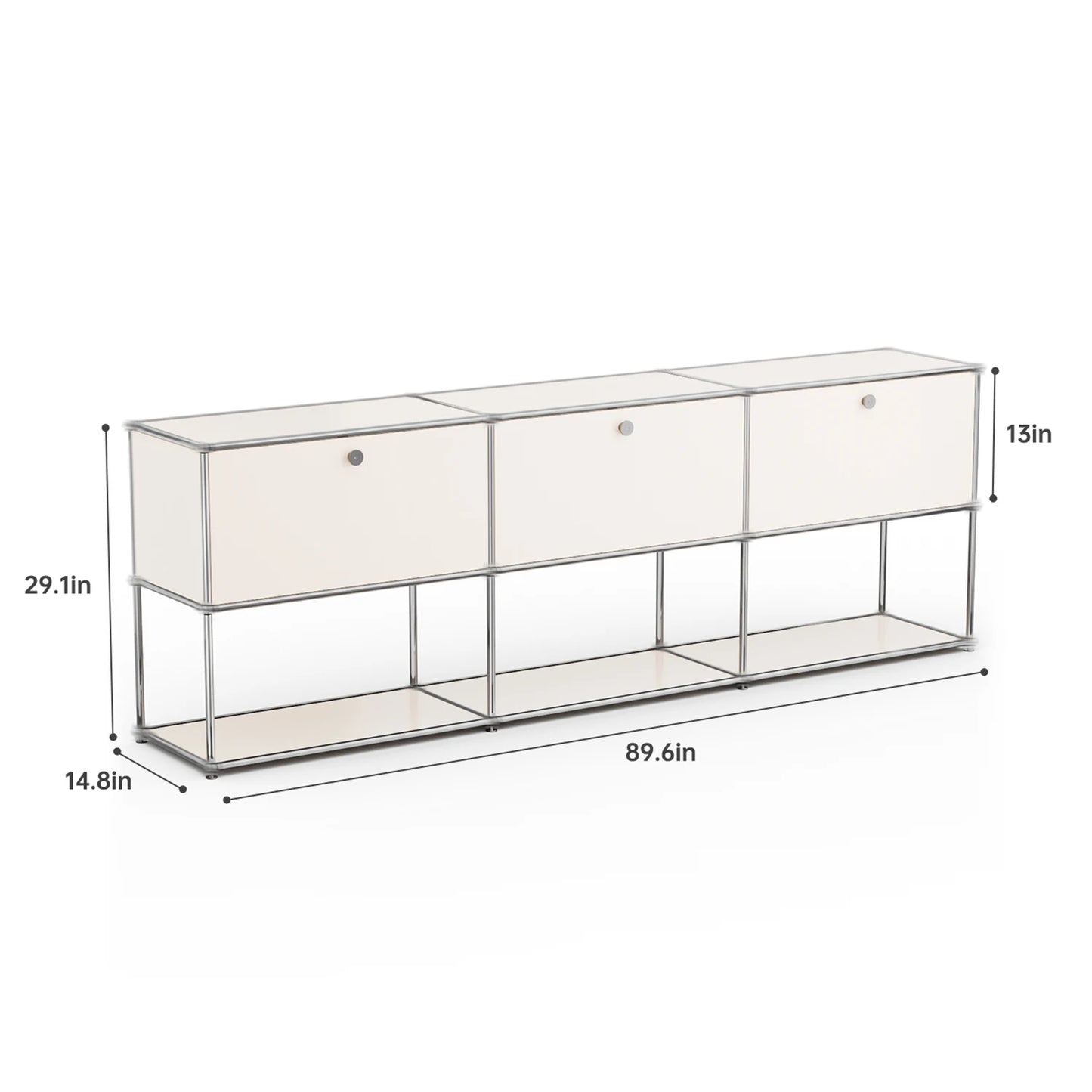 Stainless Steel Storage Cabinet For Living Room And Office