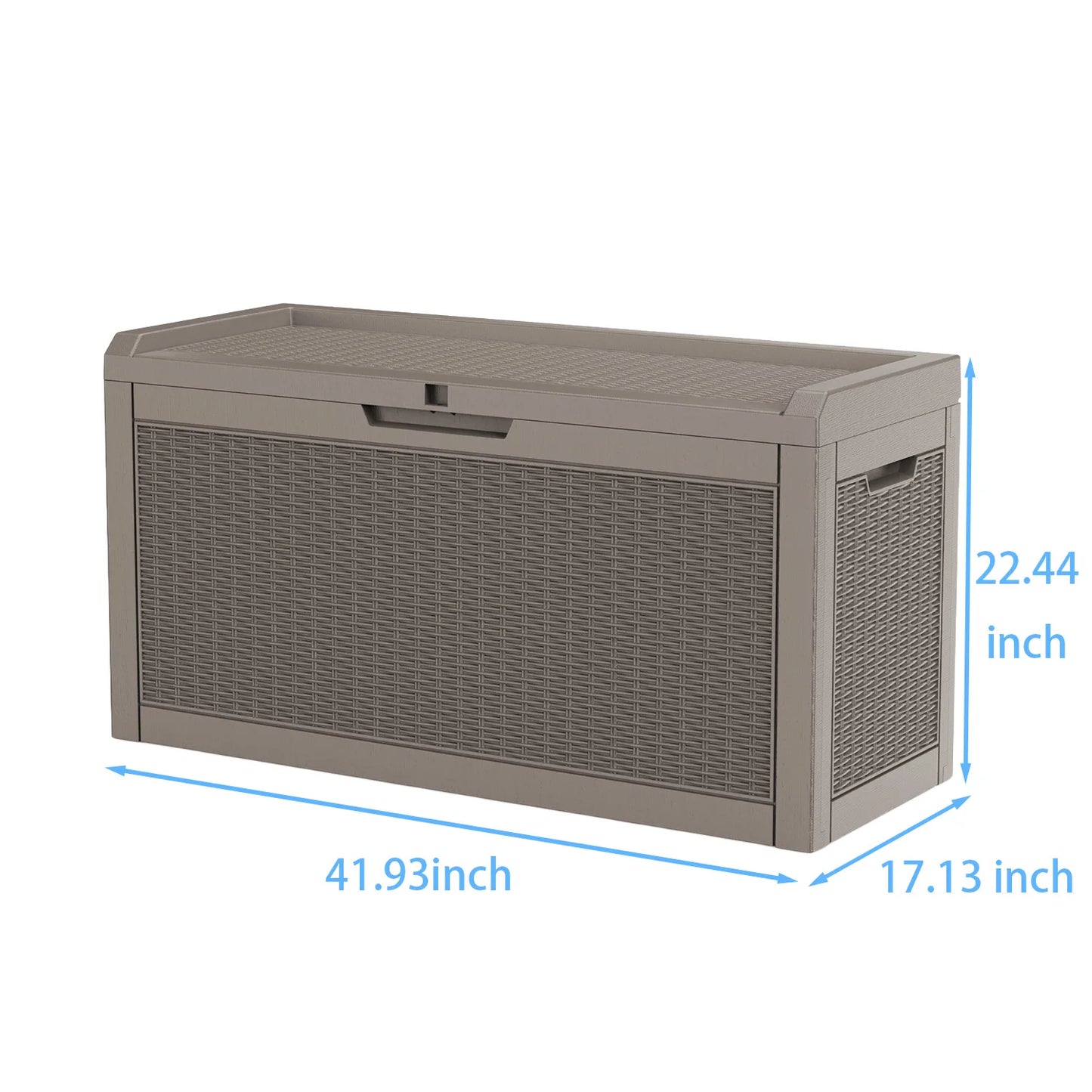 Waterproof Outdoor Resin Storage Box Lockable for Patio Furniture