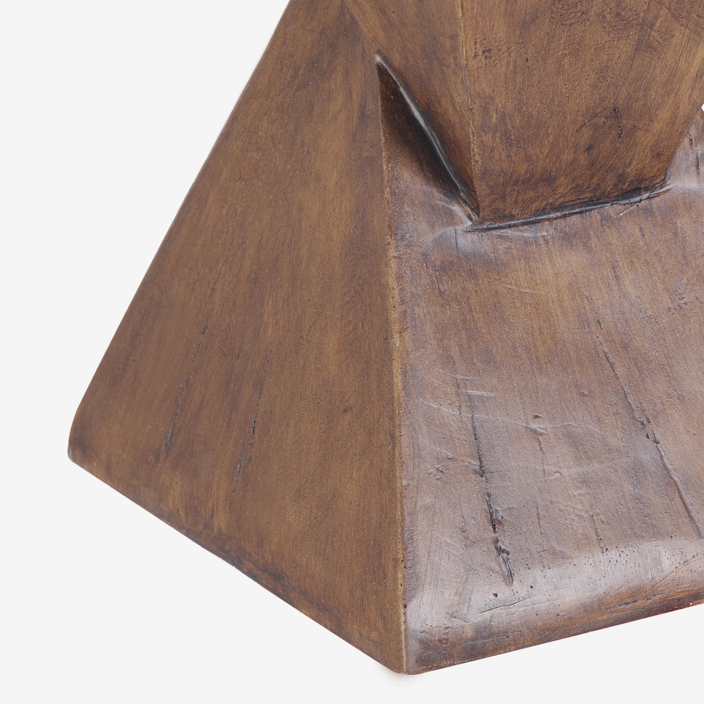 Lightweight Concrete Accent Table Modern Geometry Side Table