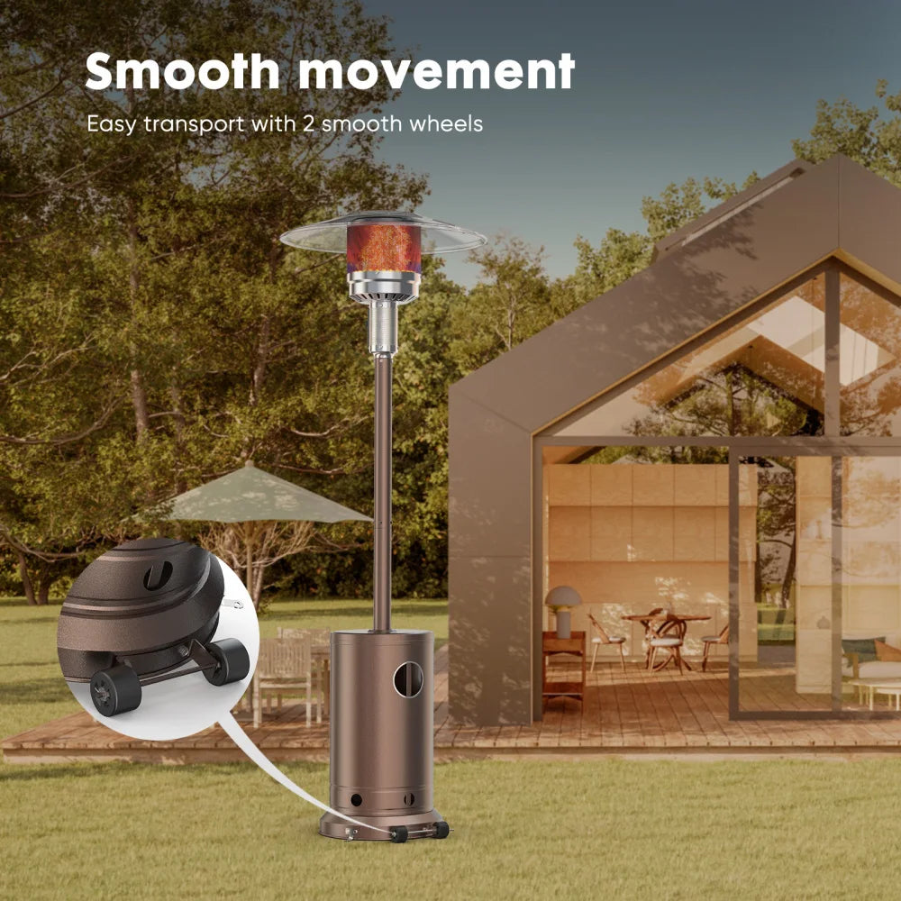 48,000 BTU Propane Patio Heater with Safety Protection System