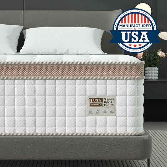 BedStory Premium Gel Memory Foam Hybrid Mattress Elite