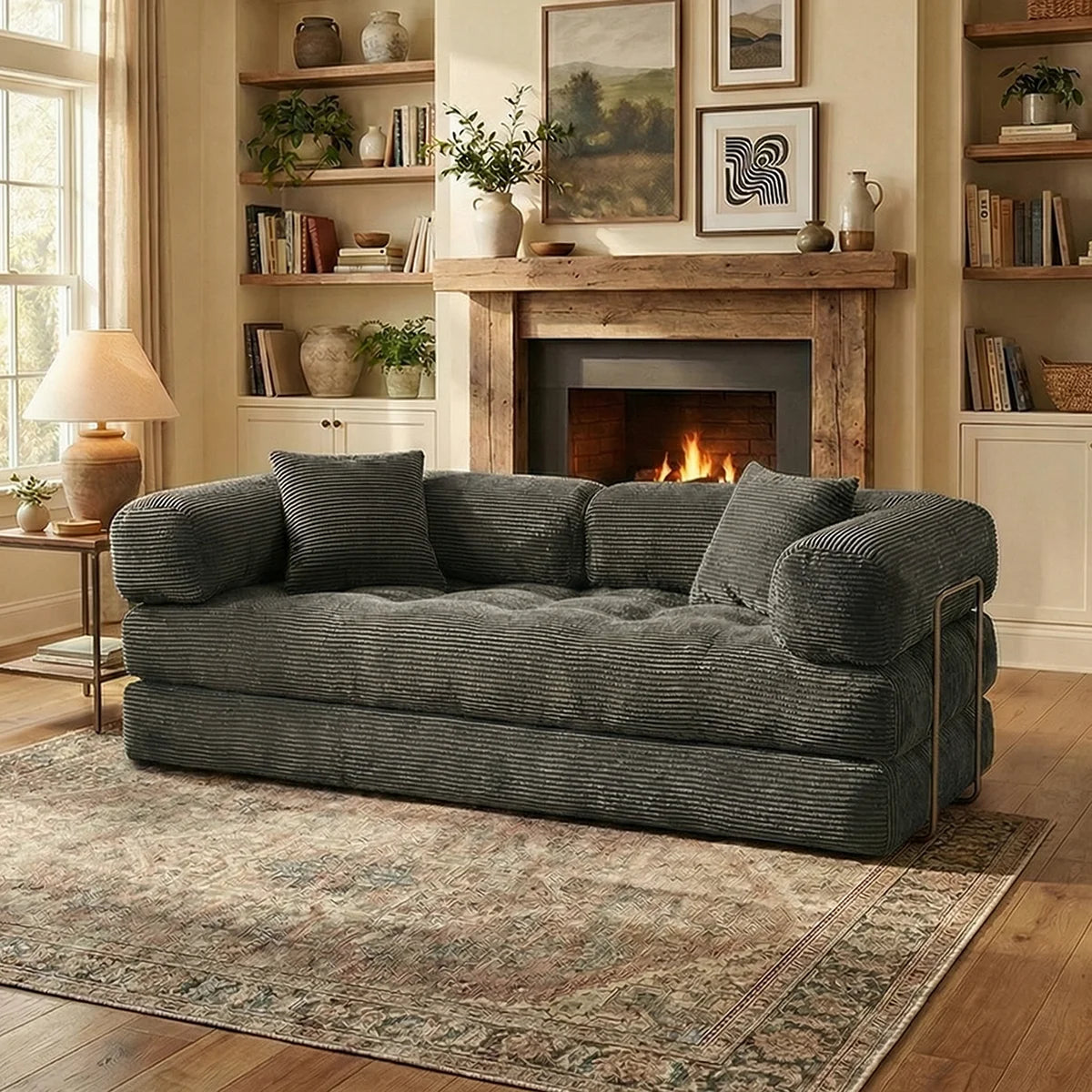 YQzyphyna Futon Sofa Bed 4in1 Convertible Couch Loveseat