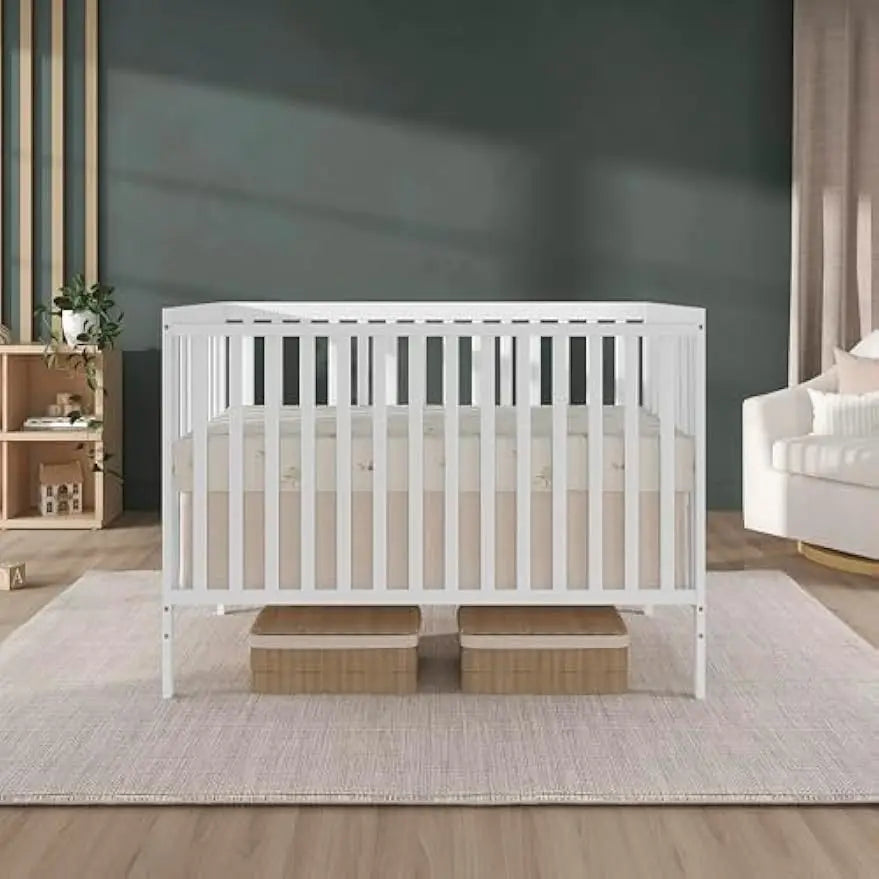 Convertible Baby Crib With Toddler Bed Conversion Sustainable Pinewood