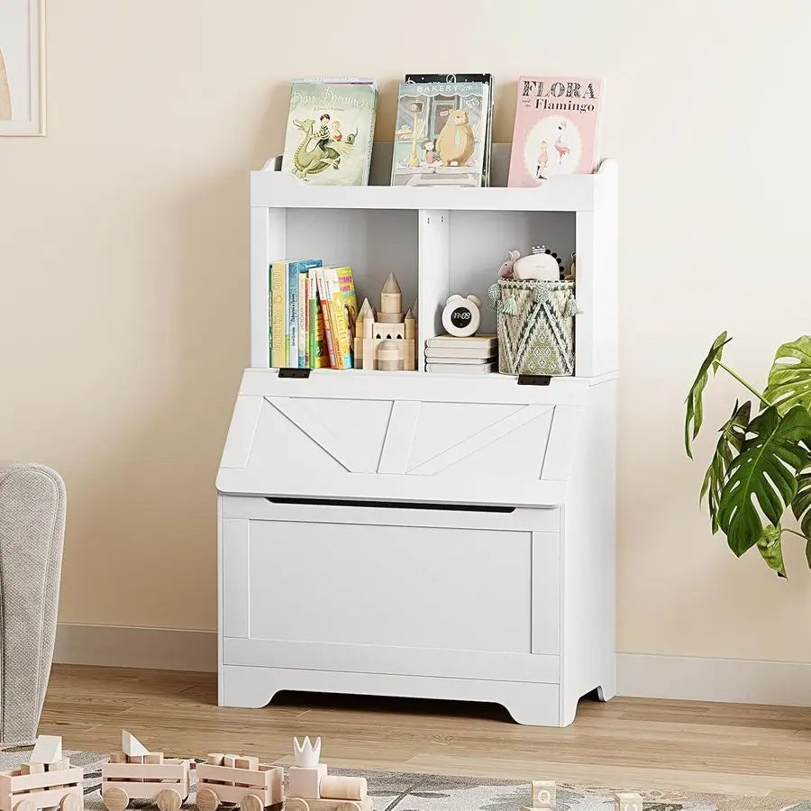 XMSJ Kids Bookshelf Toy Storage Organizer