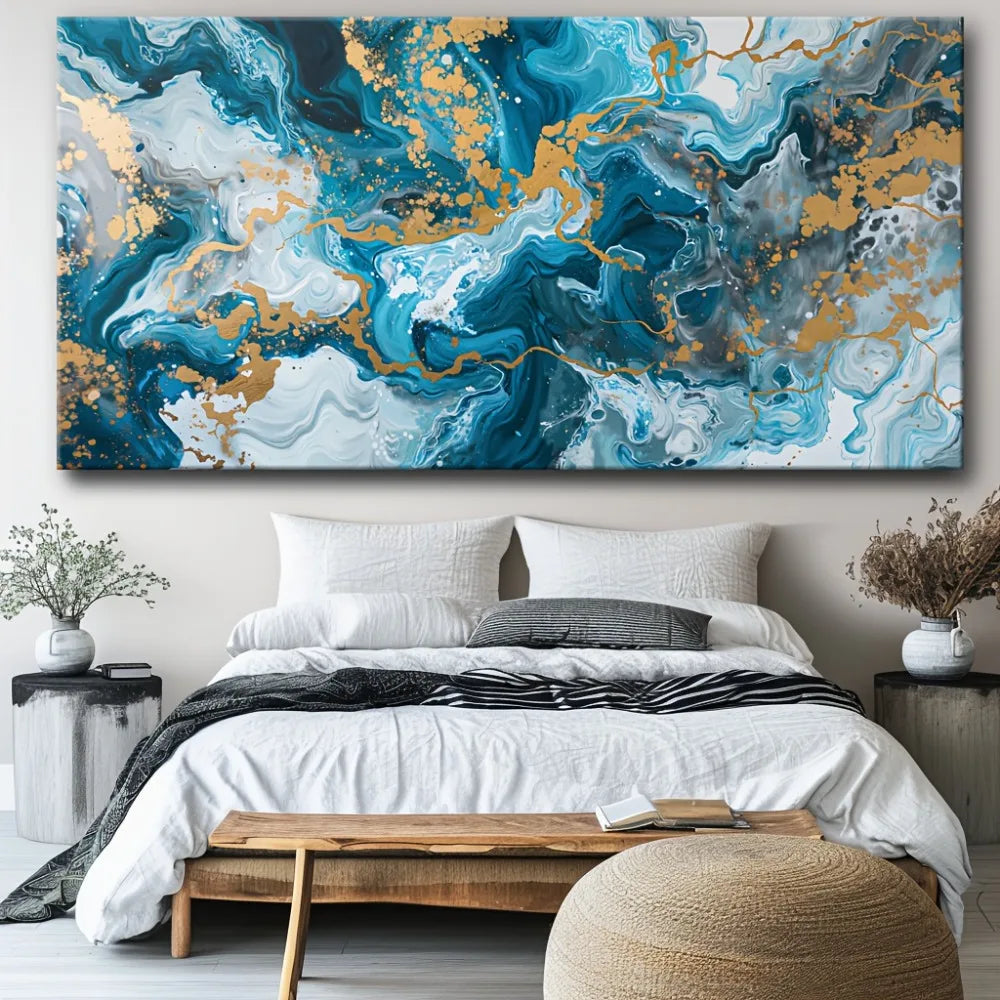 Abstract Canvas Art Print For Modern Living Room Decor
