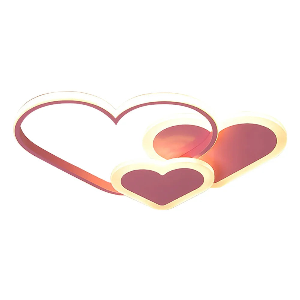 Heart Shaped LED Light Ceiling Lamp With Remote Control