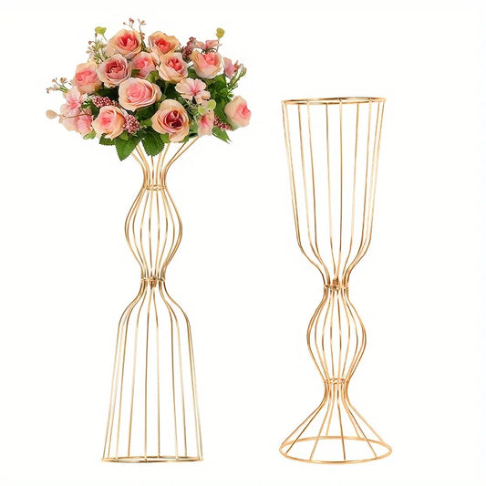 Function Decorative Vase Modern Metal Centerpiece Display