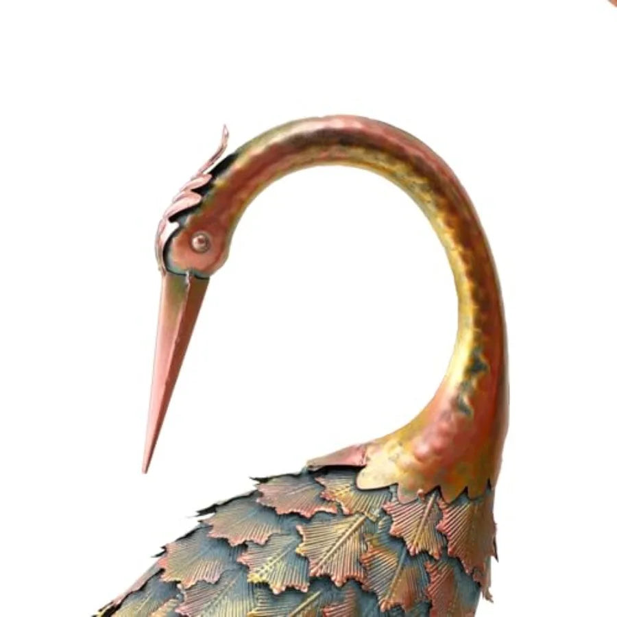 Crane Garden Statue Outdoor Yard Art Heron Lawn Ornament
