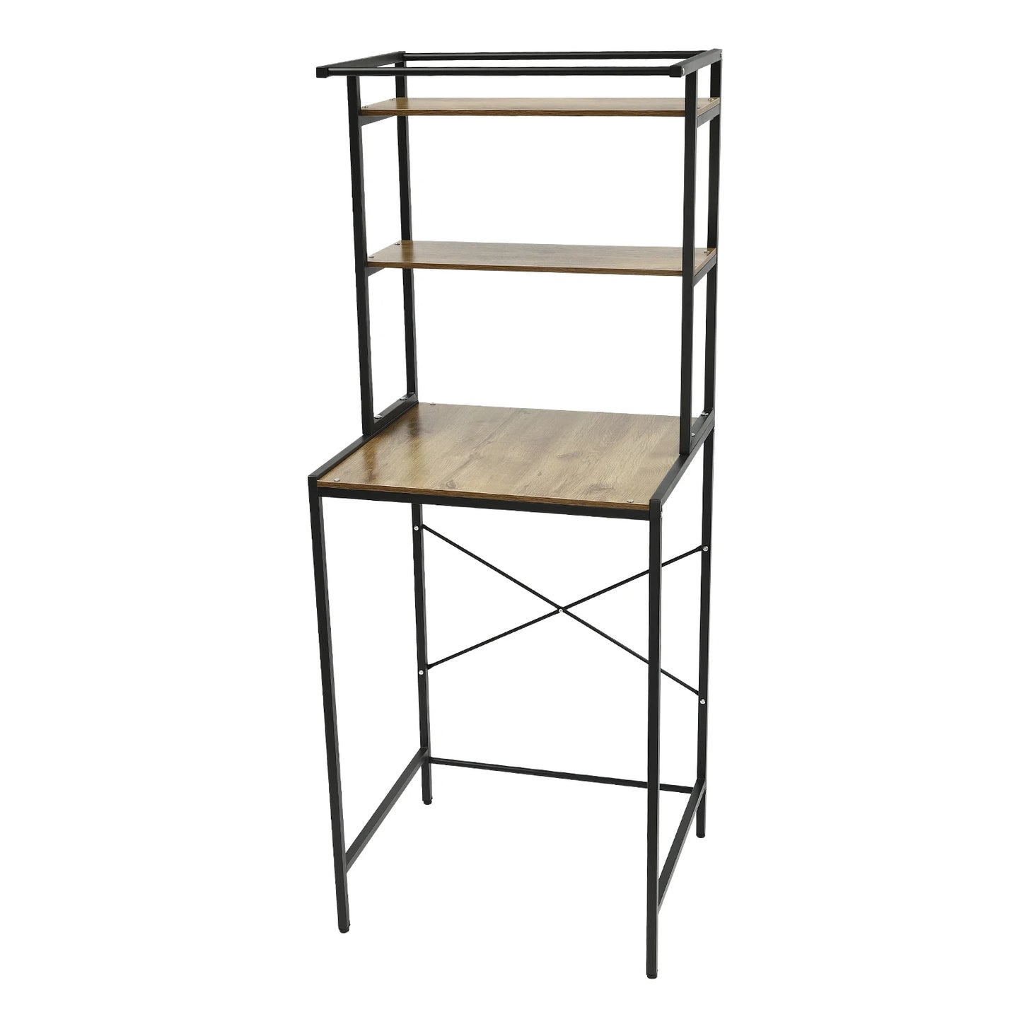 Triple Tier Washer Dryer Storage Shelf For Laundry Room