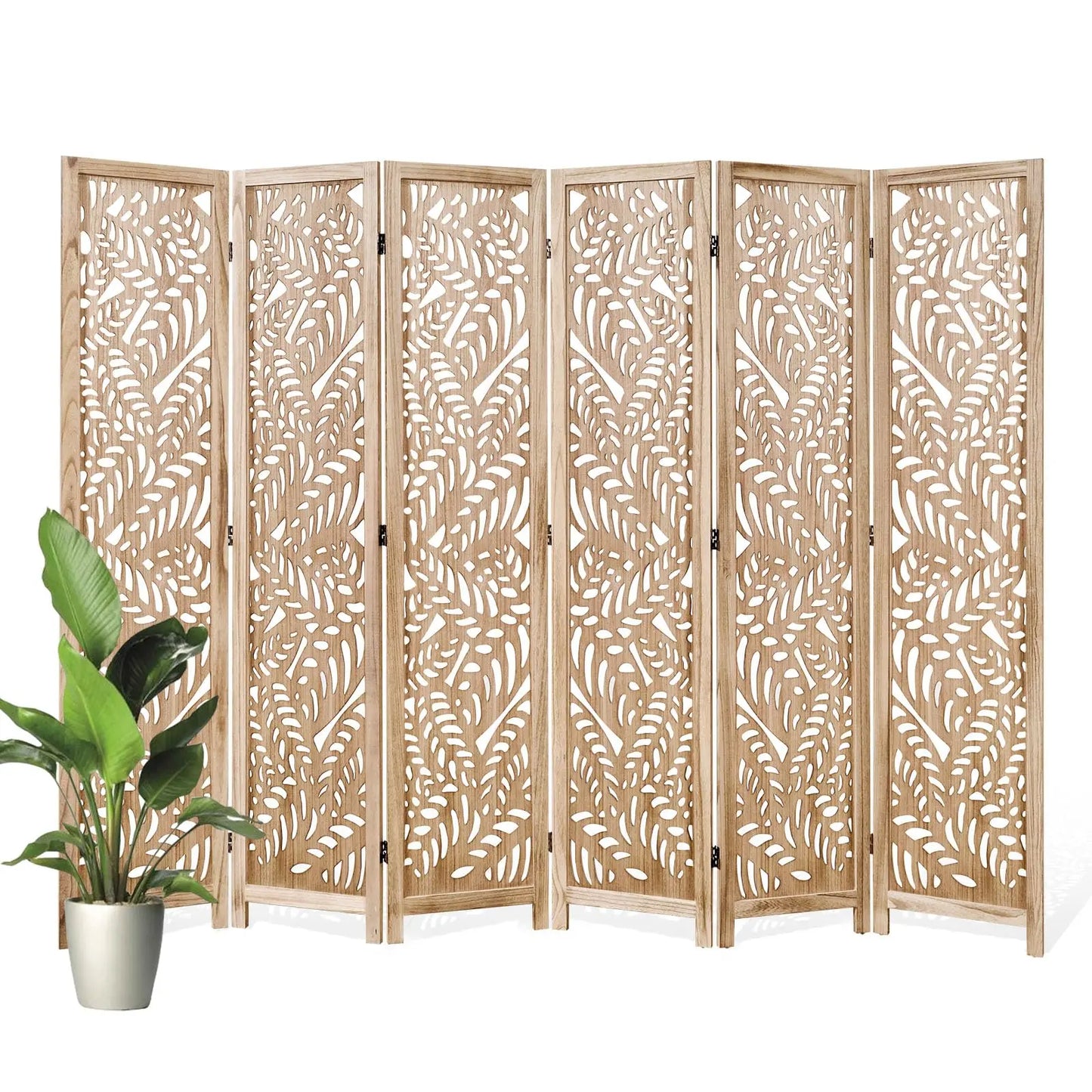 Folding Decorative Wood Screen Dividers Panel For Home Use