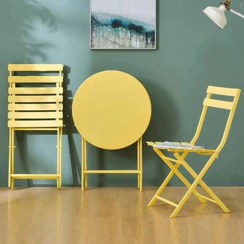 Foldable Outdoor Table And Chair Set For Balcony Patio