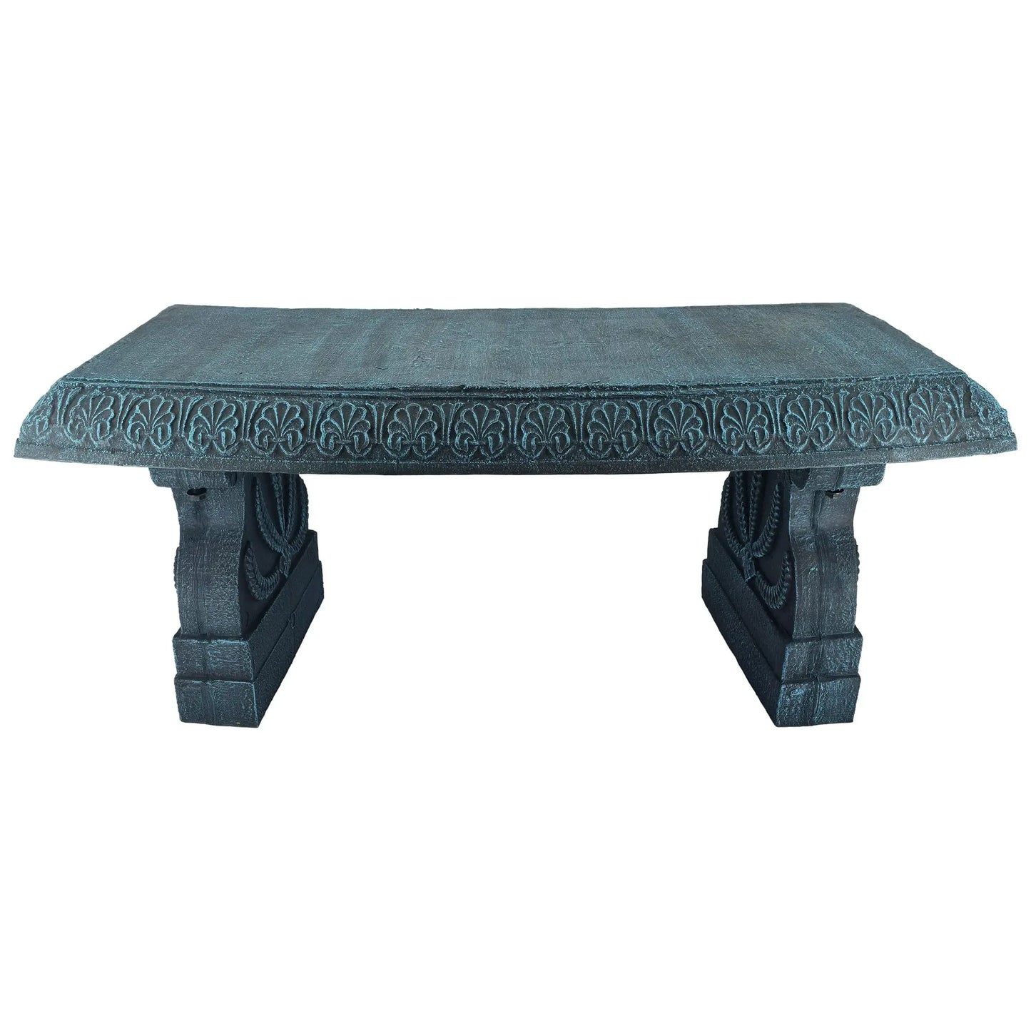 Outdoor Fiberclay Garden Bench for Patio and Park Lightweight