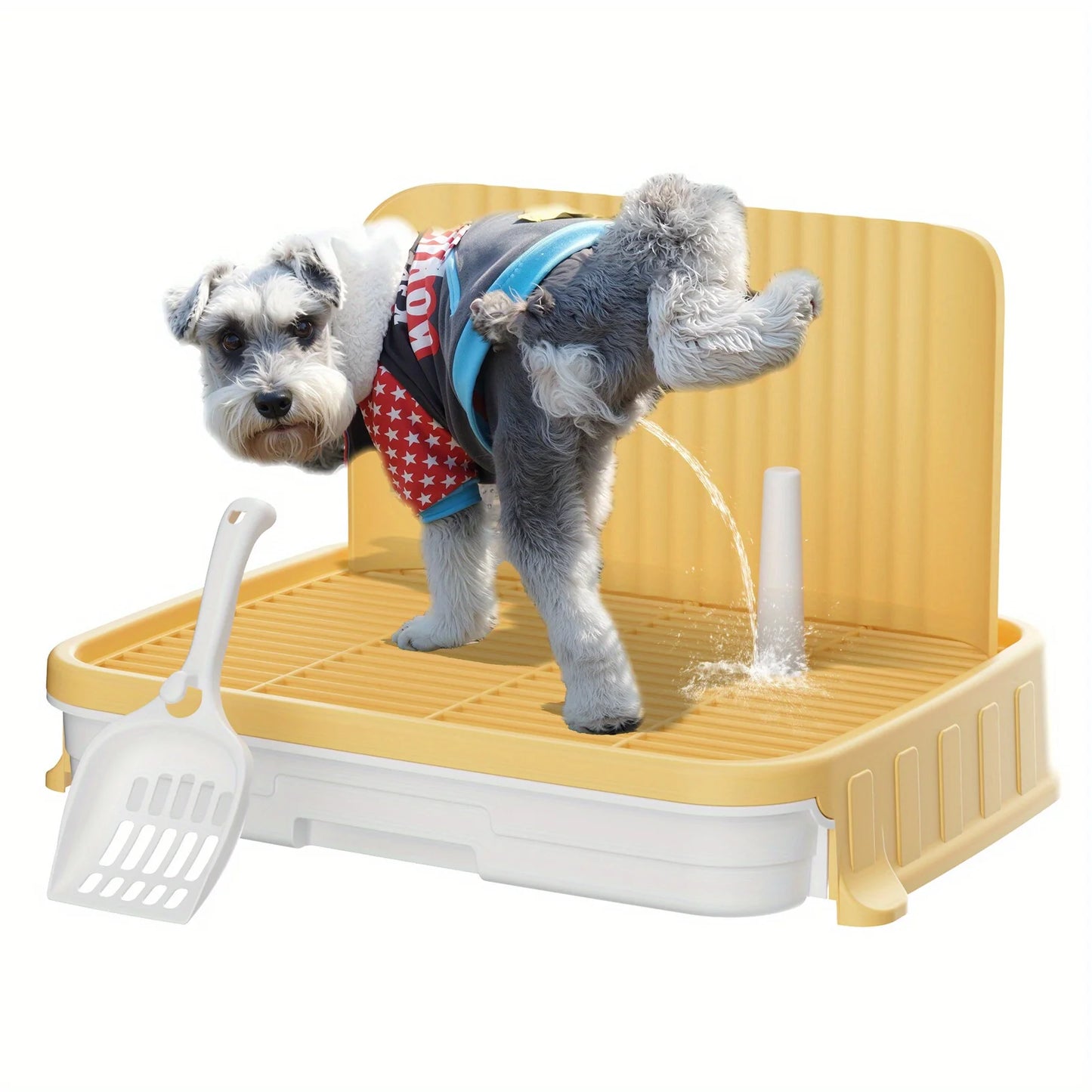 Dog Litter Indoor Dog Potty Tray With Wall Protection