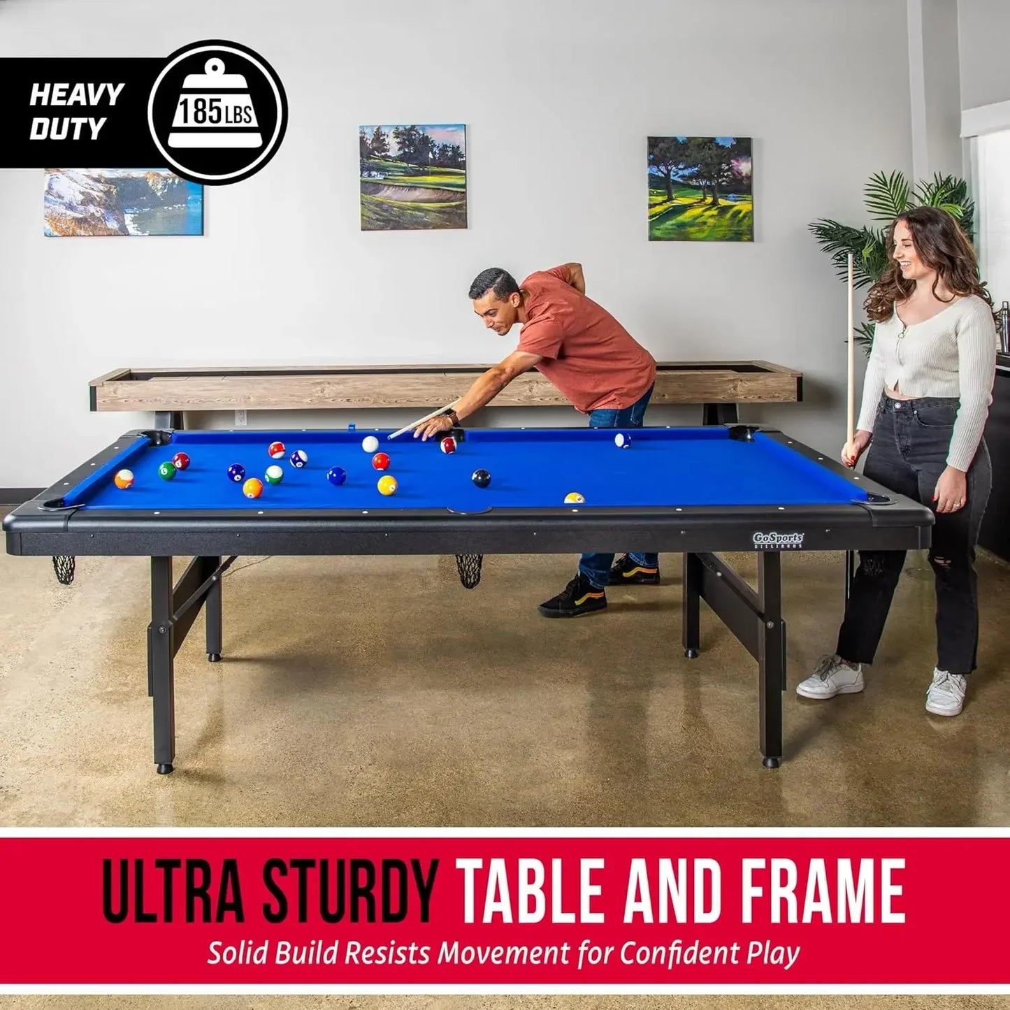 Portable Billiards Pool Table With Full Accessories Set