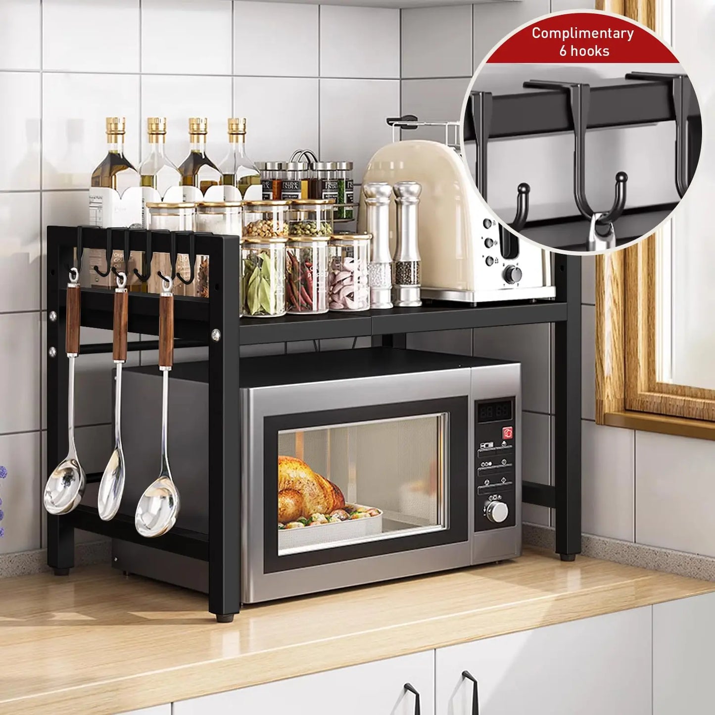 Microwave Shelf Organizer by NoEnName