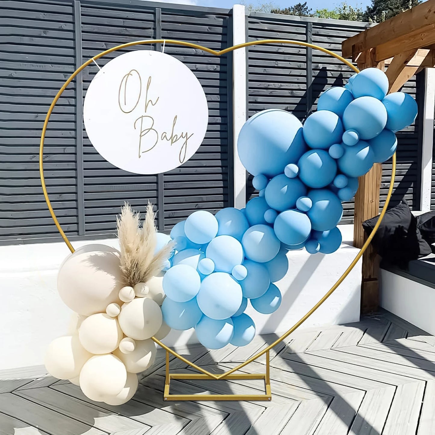 Heart Shape Wedding Arch Backdrop Frame for Ceremony