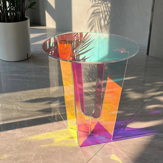 Modern Acrylic End Table For Living Room And Lounge