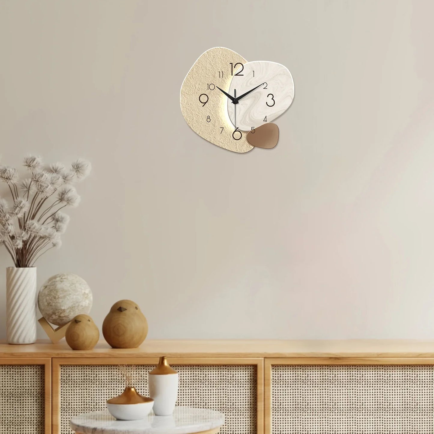 Combination Silent Quartz Wall Clock Living Room Decor