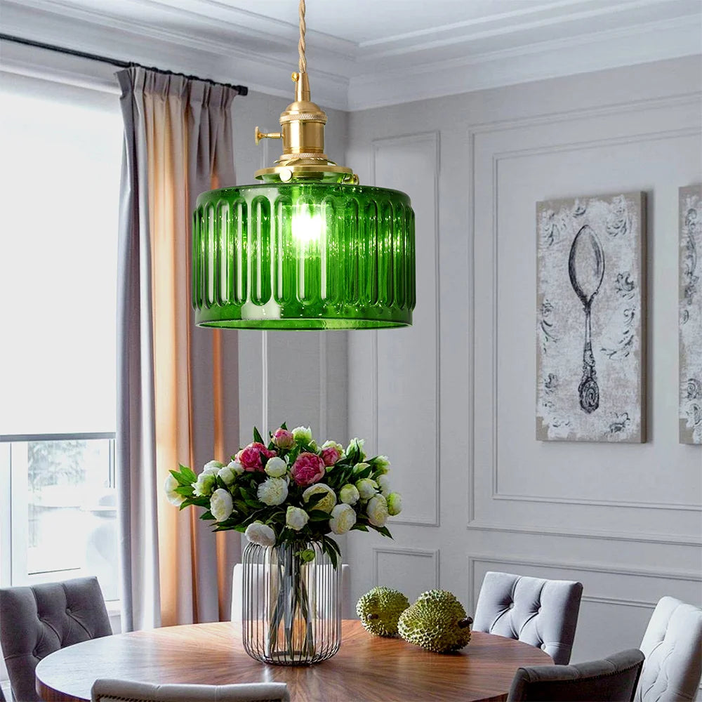 VETRULUS Modern LED Crystal Pendant Light for Kitchen Islands and Dining Rooms