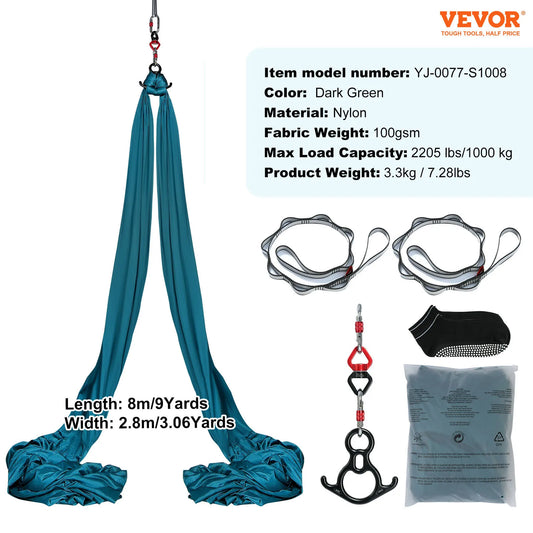 SucceBuy Aerial Yoga Hammock And Swing Starter Kit All