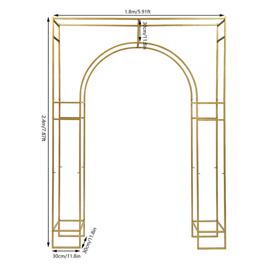 Garden Wedding Arch Stand Arbor Frame For Ceremony