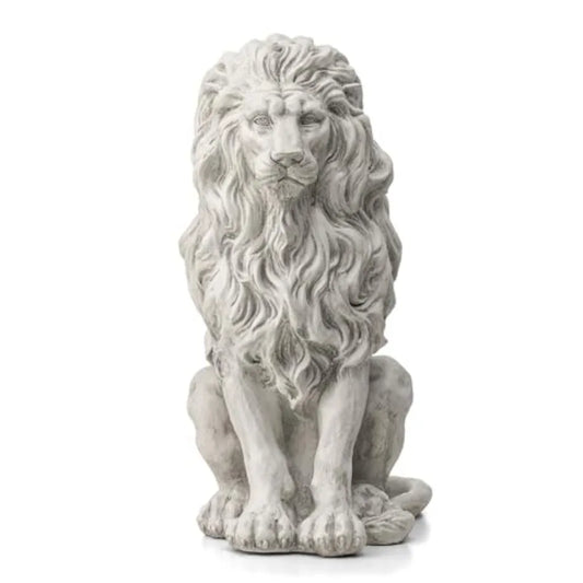 Guardian Sitting Lion Garden Statue Outdoor Decoration MGO